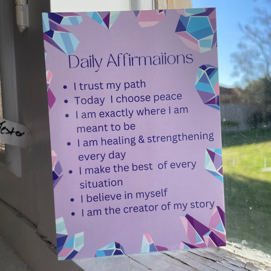 Crystal daily affirmations